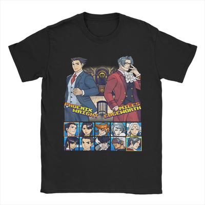 Męski Damski Koszulka Ace Attorney Phoenix 100% Bawełna Nadruk Graficzny Koszulki Top Odzież