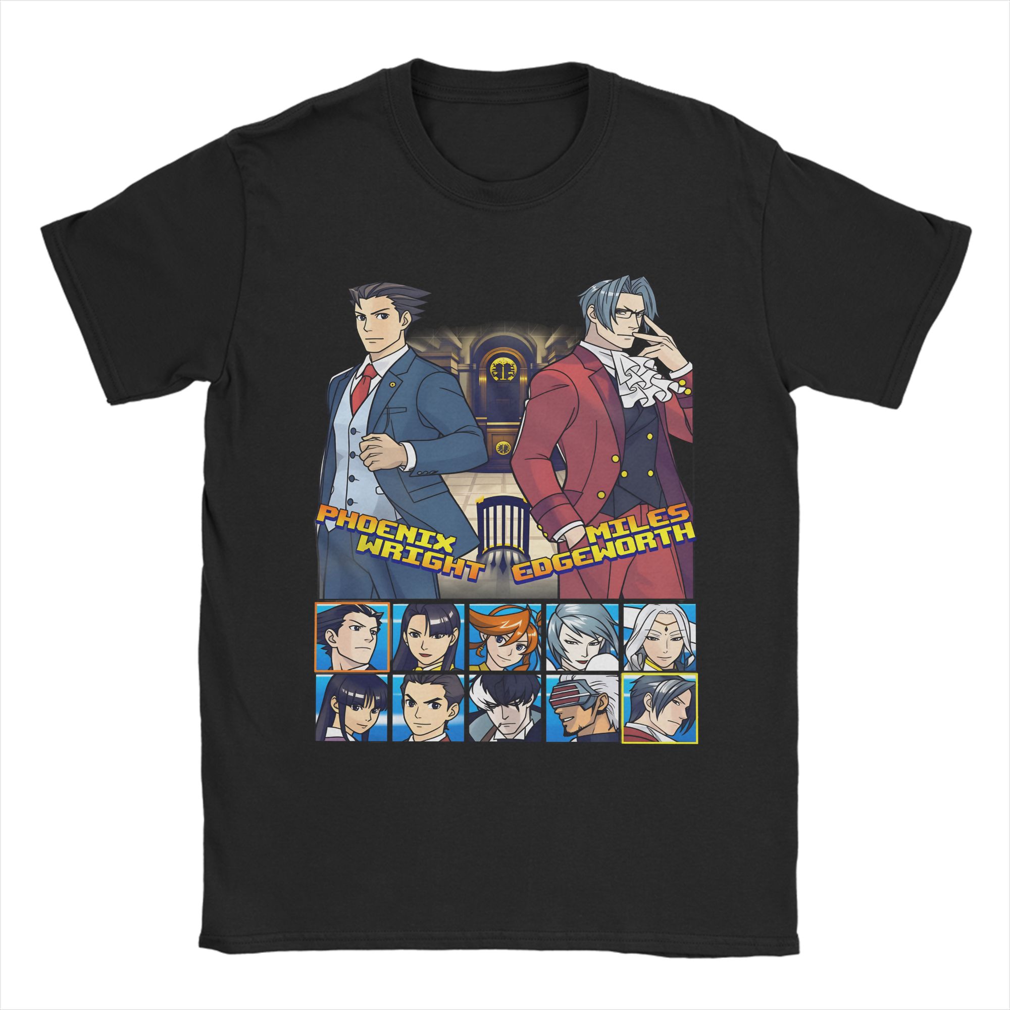

Ace Attorney Phoenix Outfit Men Women T Shirt 100% Cotton Tee Graphic Printing T-shirt Clothes 4XL