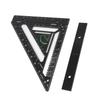 Carpenter Square Layout Tool Black Color Aluminium Alloy Triangle Ruler Rafter Square for