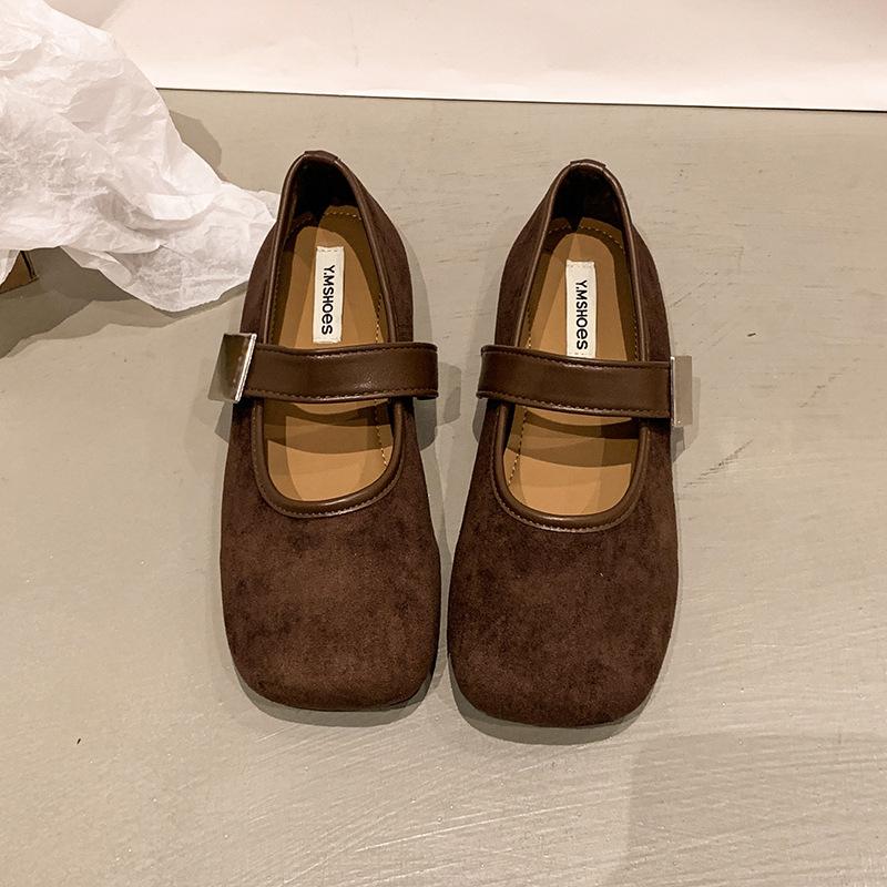 Retro Shallow Single Shoes Women's Summer and Autumn 2025 New Versatile Soft-soled Flats