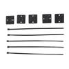 200Pcs Nylon   High Temperature Resistant Strong Nylon Self Locking Cable   with Mounts for Cable Fence
