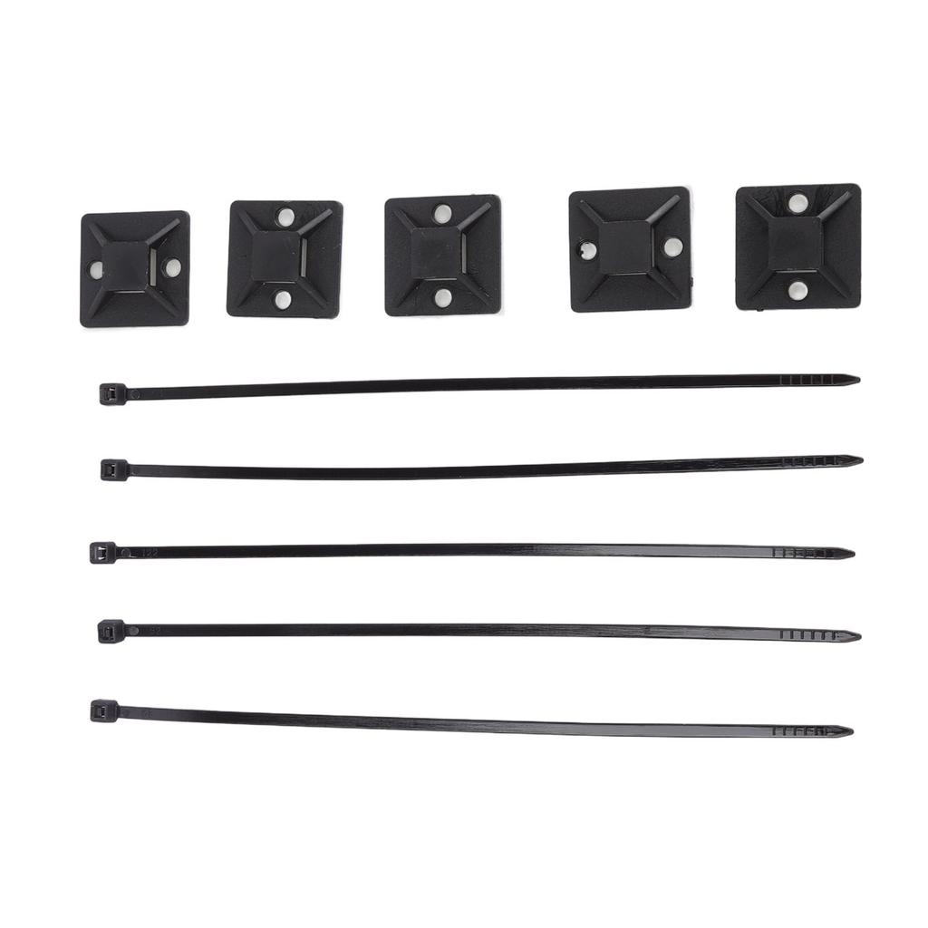 200Pcs Nylon High Temperature Resistant Strong Nylon Self Locking Cable with Mounts for Cable Fence