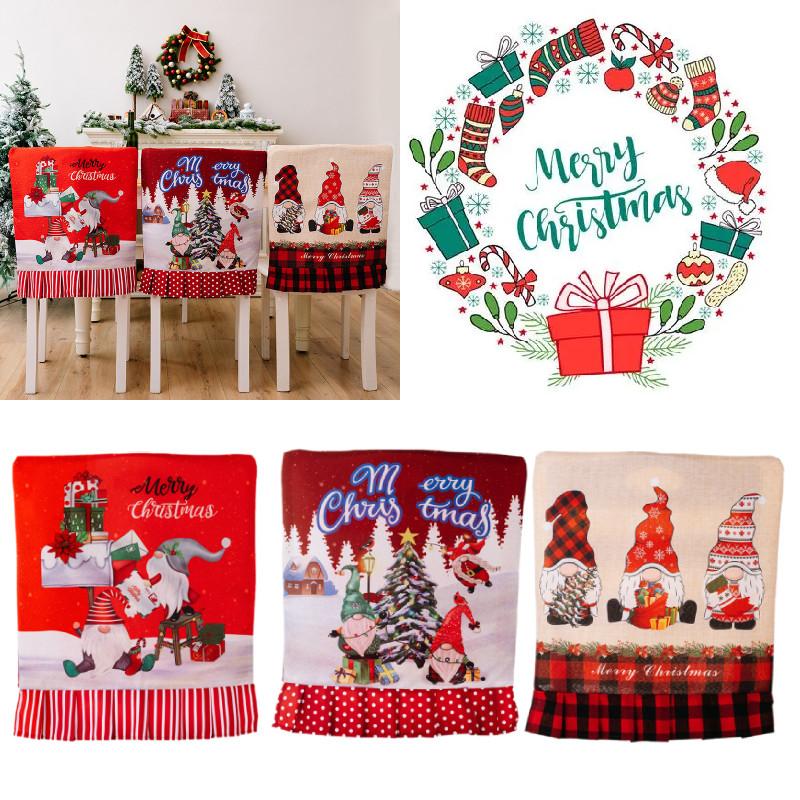 Vibrant Red Christmas Chair Covers With Stripes Polka Dots And Checks For Festive Style