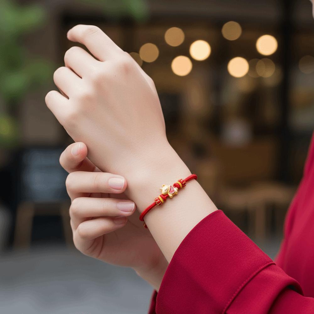 Chinese Style Horse Year Bracelet Hand-woven Fortune Bracelet Good Lucky Bracelet Spring Festival