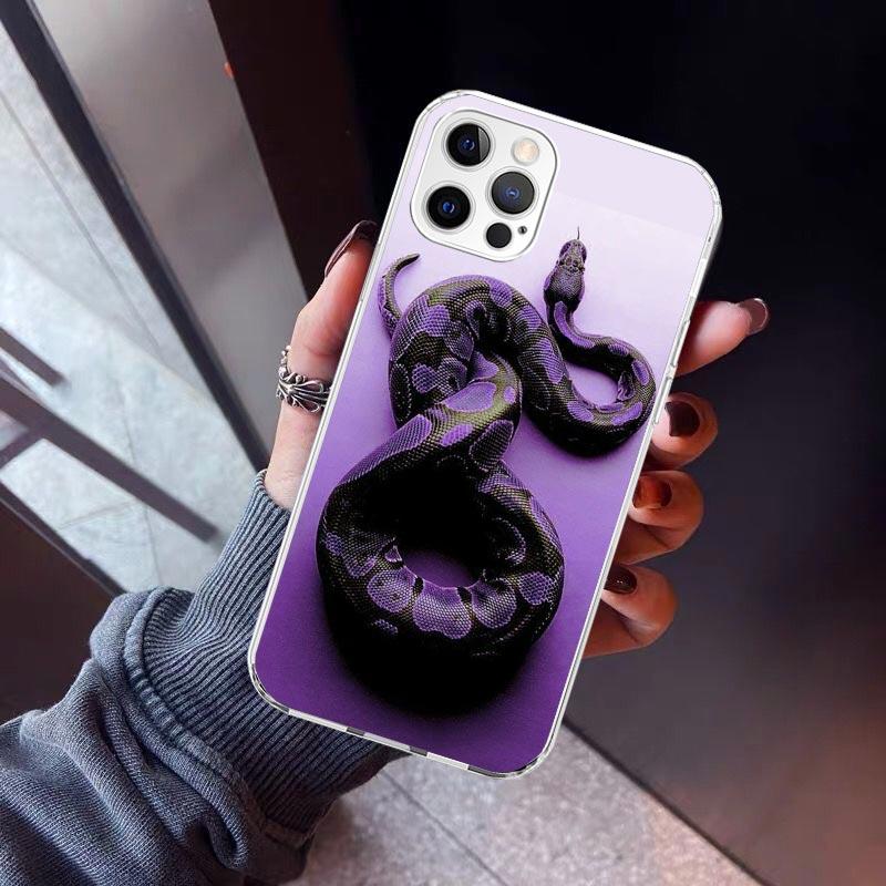 

Animal Leather Snake Scales Phone Case For iPhone 17 Air 11 13 Mini 14 15 Plus 16 12 Pro Max 16E SE 7 8 Pattern Soft TPU Back Co iPhone 14 Plus