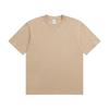 Camiseta de Manga Corta Pesada 230g Algodón Puro Estilo Japonés - Color Sólido Primavera/Verano, Versátil y Sencilla con Opción de Logo Personalizado