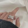 Irregular Adjustable Texture Ring for Women - Unique Design, Light Luxury Index Finger Ring