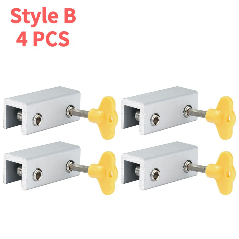 10-1PCS Aluminum Alloy Sliding Sash Stopper Sliding Door Window Anti-theft Lock Window Sliding Door Baby Kids Child Safety Lock