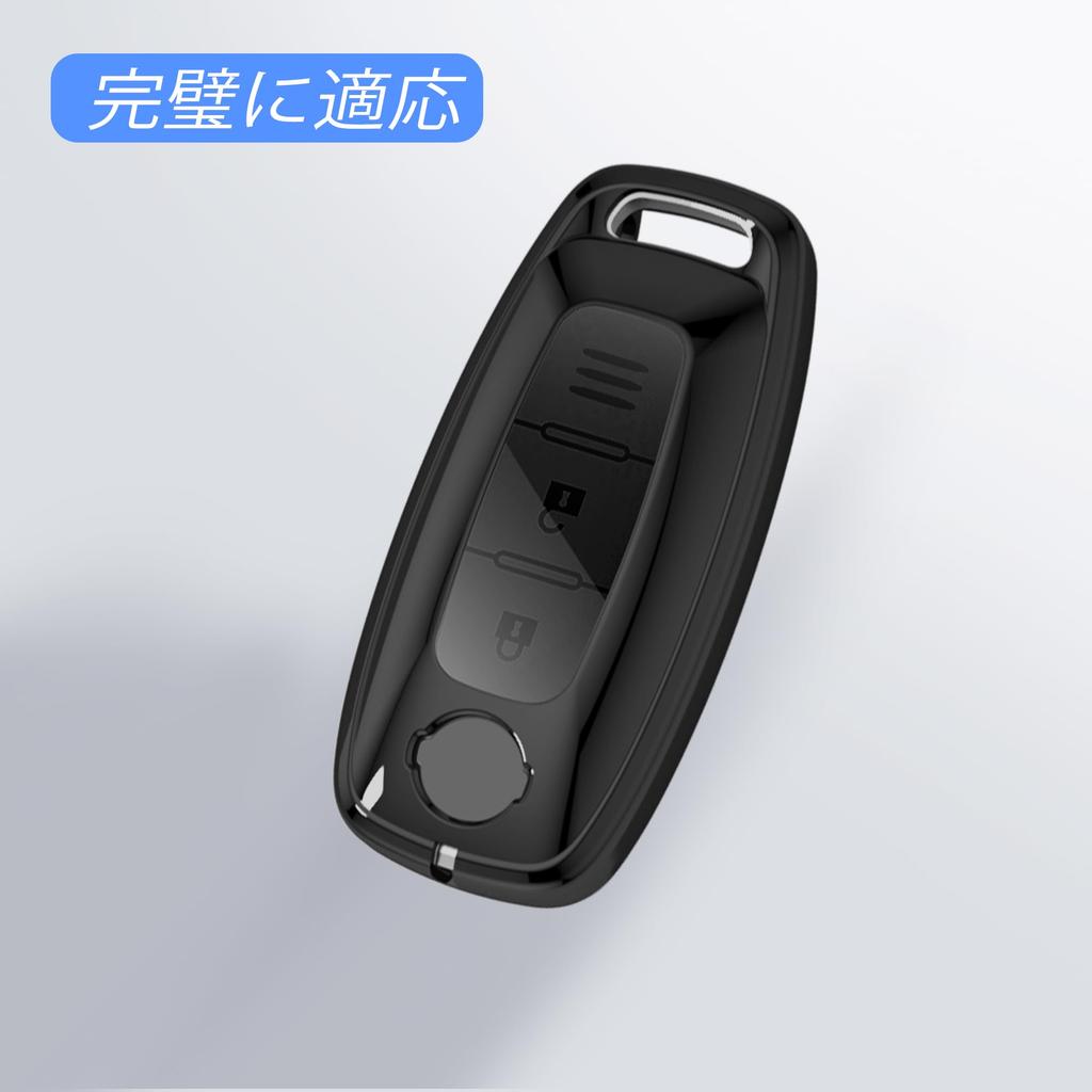 [Unhoke] New Serena Key Case, C28 X-Trail Key Cover, Aria, Sakura, Smart Key Case, TPU, Good Texture, Luxury, Black