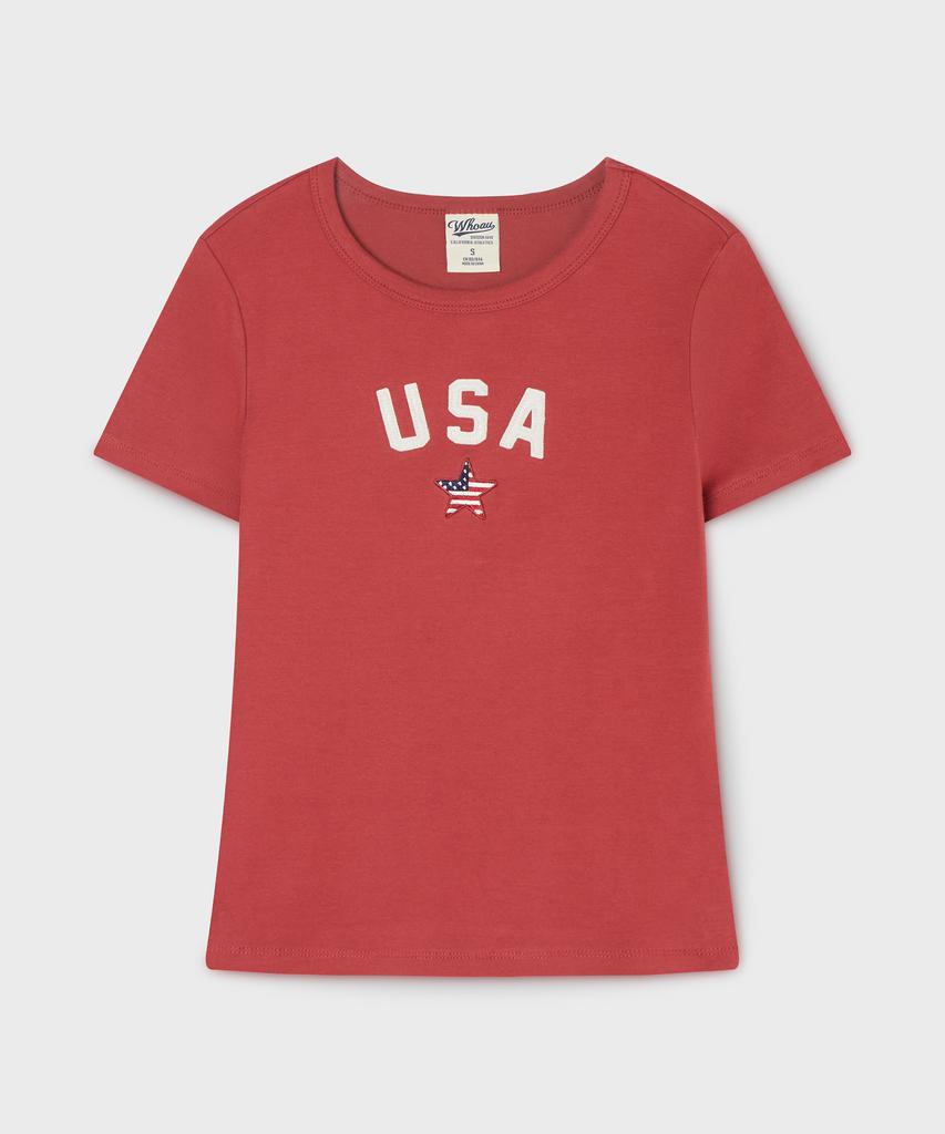 WHO.A.U Vintage Patch T-Shirt / Whrag2528F