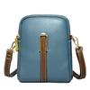 Mini Small Bag Fashionable Trendy Women's Hand Holding Vertical Soft Leather One Shoulder Crossbody Genuine Leather Women's Bag Mobile Phone Bag