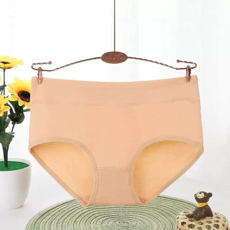 Plus Size Female Spring and Autumn Pure Cotton Belly Lifting Hip Shaping Breathable Waist Triangle Briefs