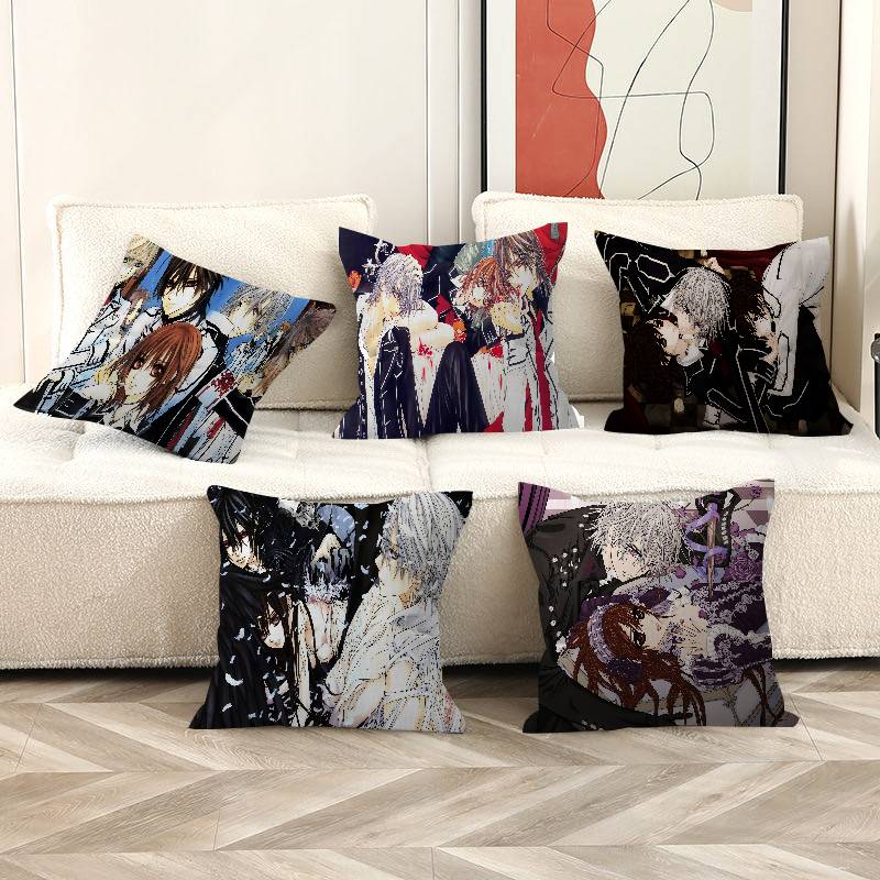 Anime V-Vampire Knight Pillow Cover For Bedroom Room And Living Room Sofa Decorative Cushion Cover