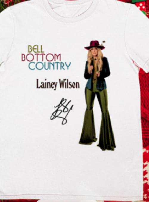 Bell Bottom Country Lainey Wilson Unisex White T-shirt 3XL