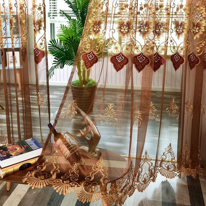 Evropské kari Osmivlnné Perforované Závěsy Obývací Pokoj Ložnice Zatemňovací Dekorativní Závěsy, Párty Dekorace