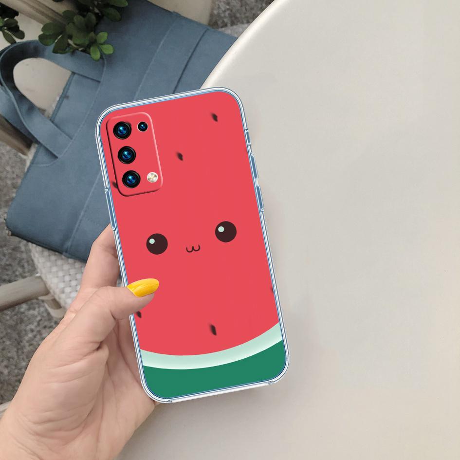 LO21 Cartoon Fruit Watermelon Case for LG K22 K30 K40 K40S K41 K42 K50 K50S K51 K51S K52 K61 K62 K71 K92 Q60 Q61 V40 V50 V60