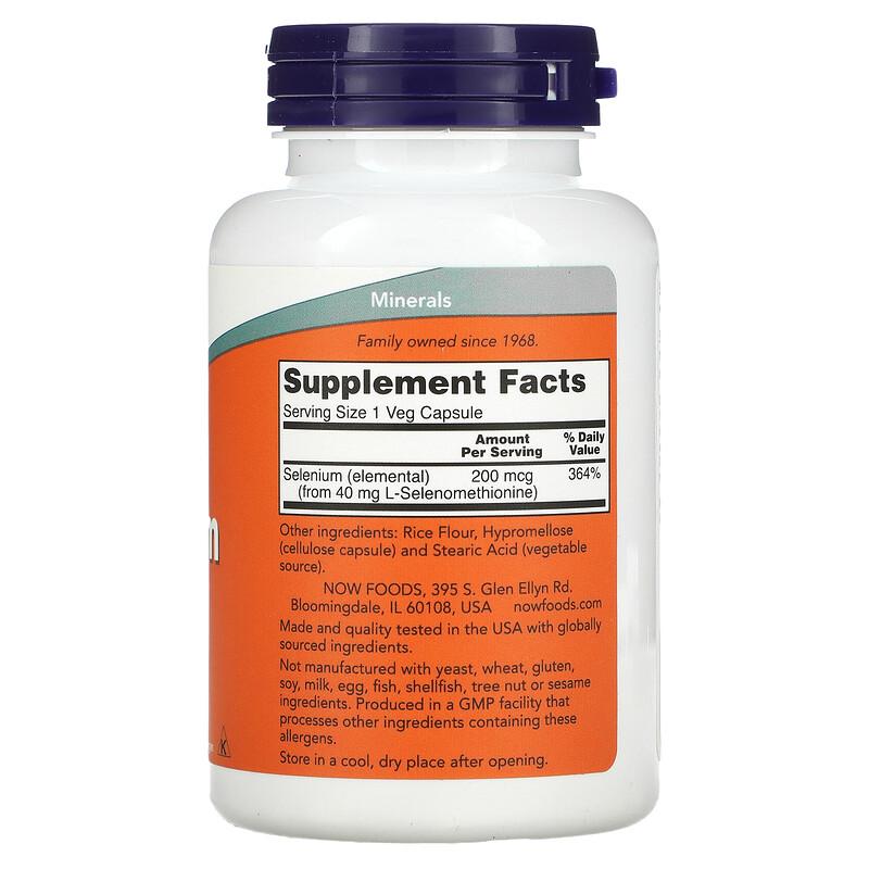 Selenium, 200 mcg, 180 Veg Capsules