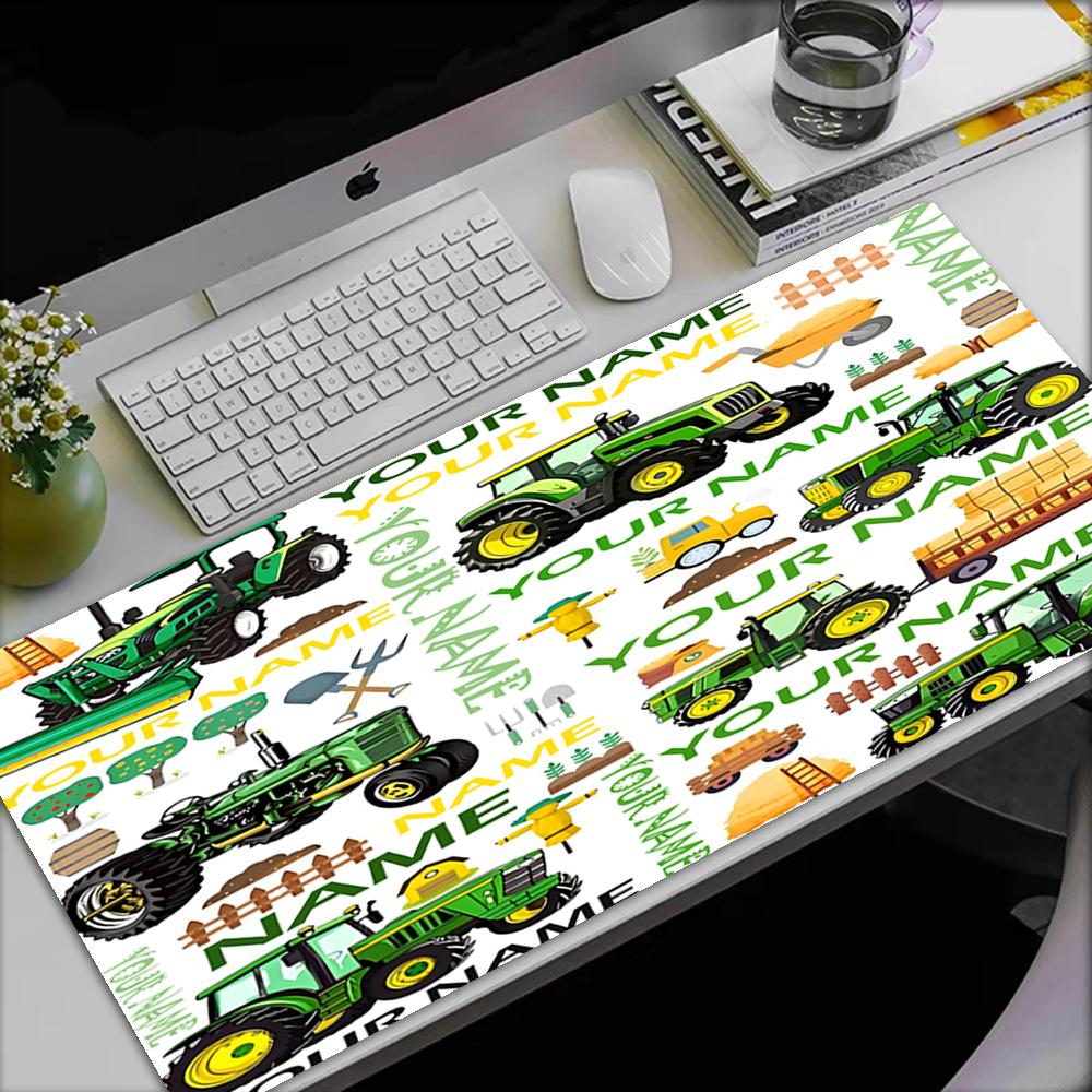 Custom Name Truck Theme Mouse Pad, Non Slip Rubber Base, Multifunctional Office & Home Decor, Perfect for Workspace Personalization.
