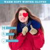 Winter Gloves - Women's Winter Touchscreen Gloves Women Men, Warm Knit Gloves for Cold Weather with Elastic Cuff