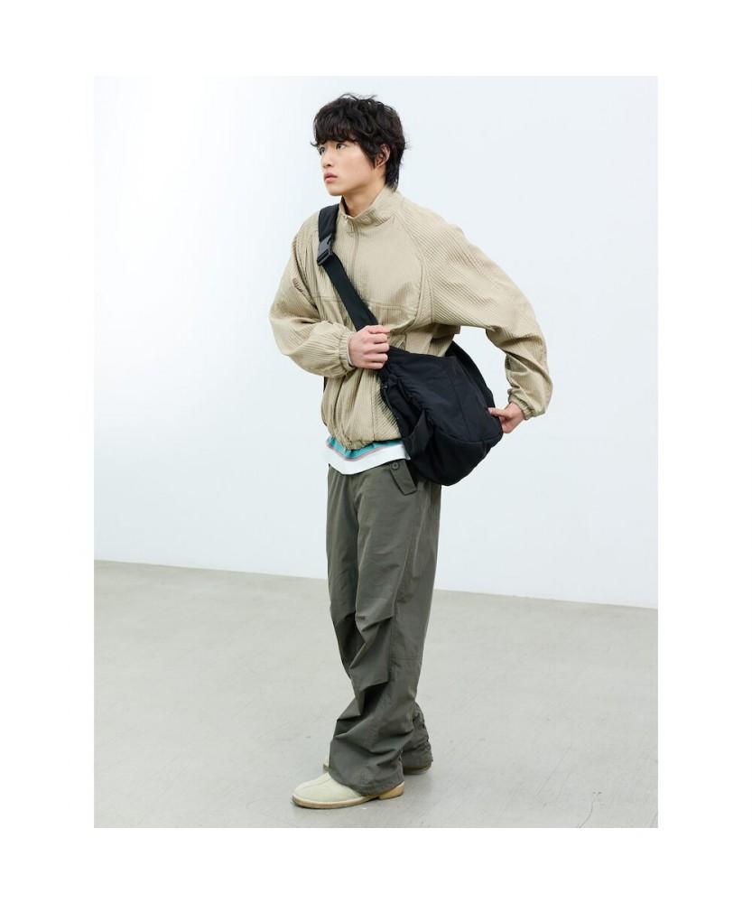 Sand Sound (Unisex) Cushion Crossbody Bag Large Black