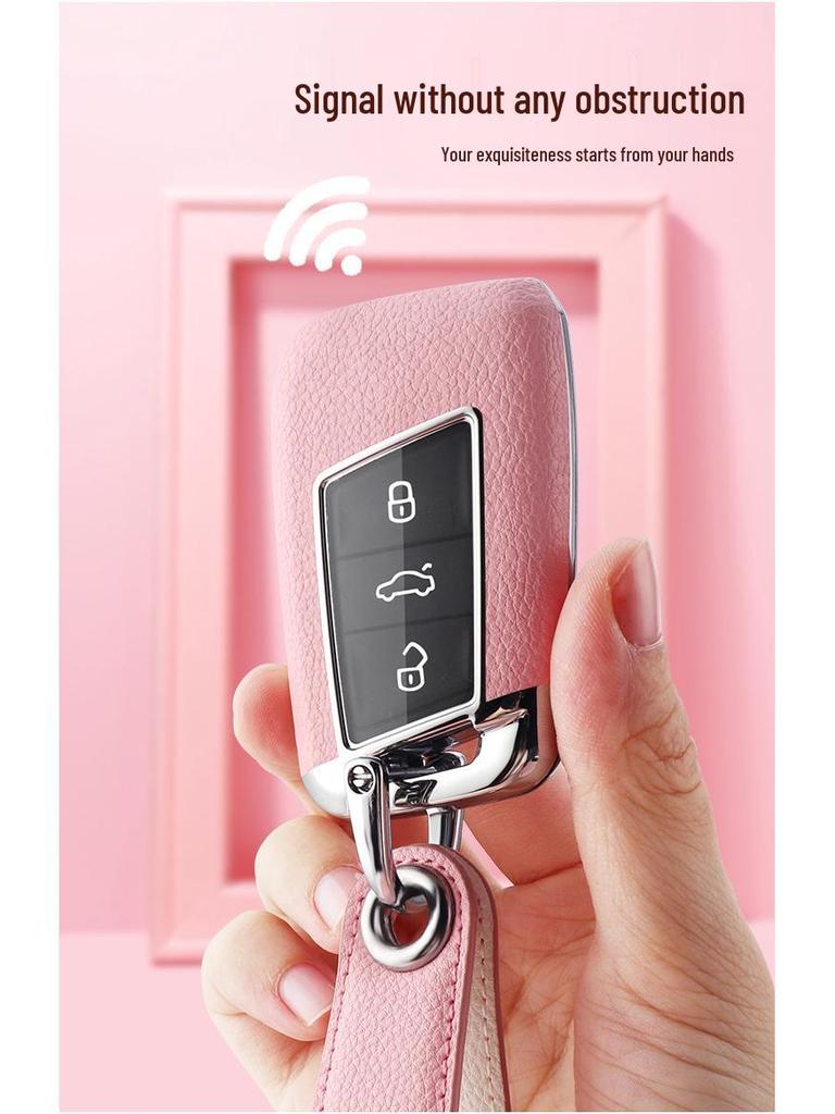 KAKTUS Car Key Case for Volkswagen Magotan, CC, Passat – Protective Cover