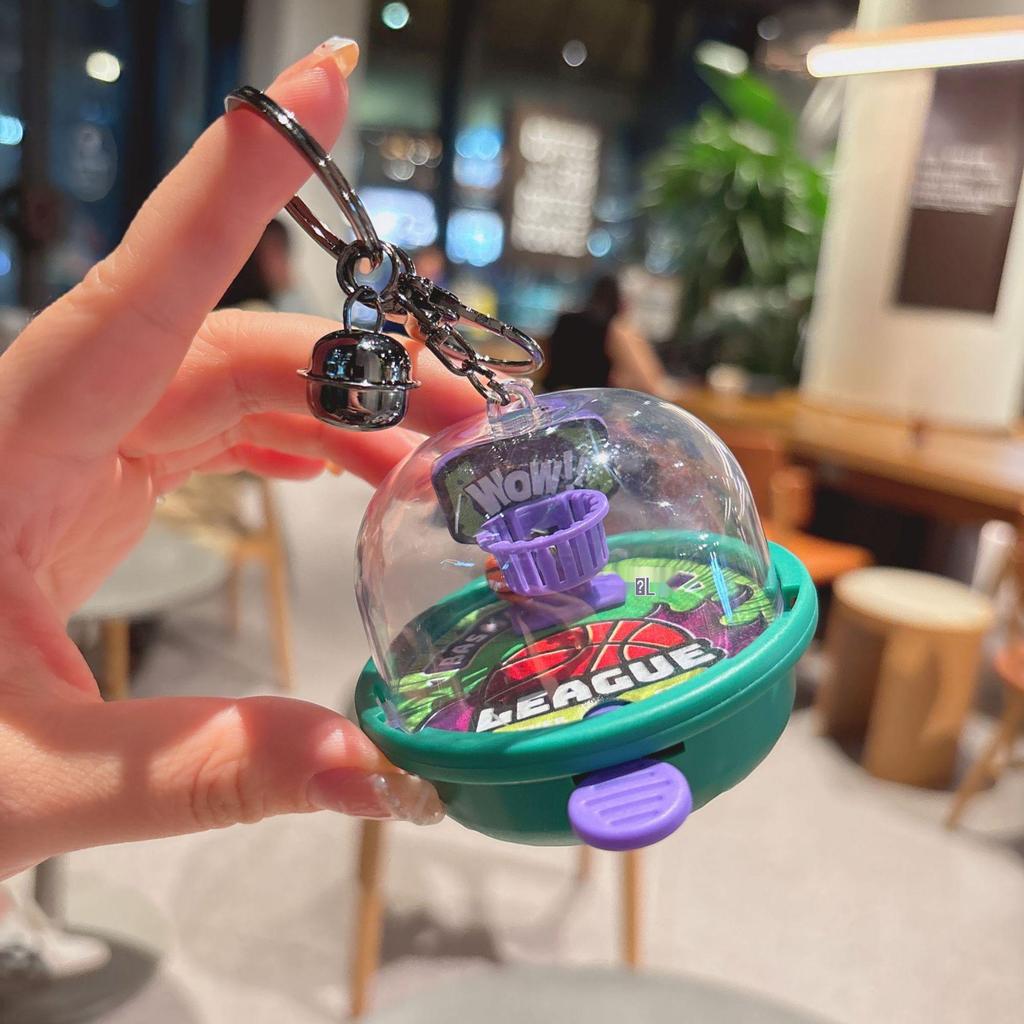 Κλειδοθήκη Παιχνίδι Μπάσκετ Κινούμενων Σχεδίων - Μοντέρνο Κρεμαστό για Σακίδιο & Δώρο Μηχανής Αρπαγής για Παιδιά