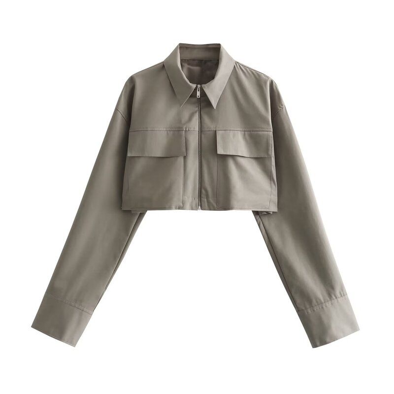 Fashion Style 2023 Fall and Winter New Arrival Women's Clothing Loose All-Match Trench Coat Fabric Short Shirt 3067032 504