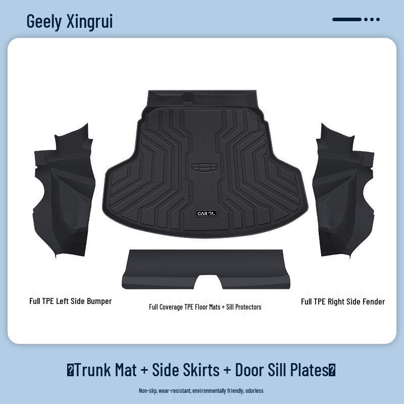 Geely Xingrui Trunk Mat for 26 Models - TPE Car Interior Decoration Accessory