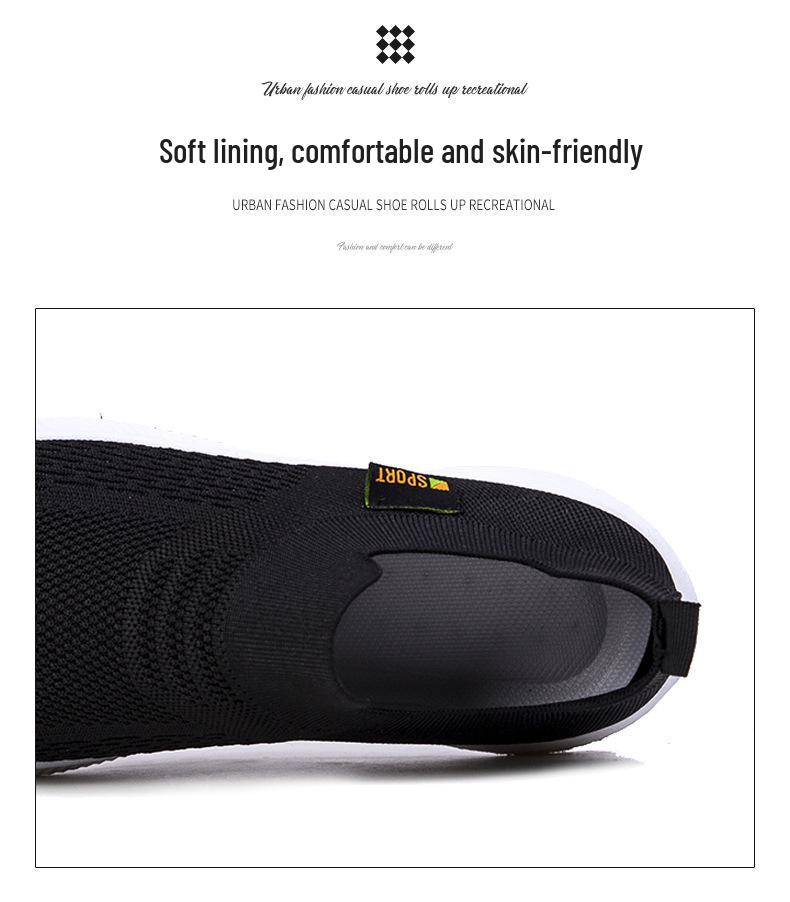 2025 Spring/Summer Breathable Mesh Slip-On Casual Sports Shoes