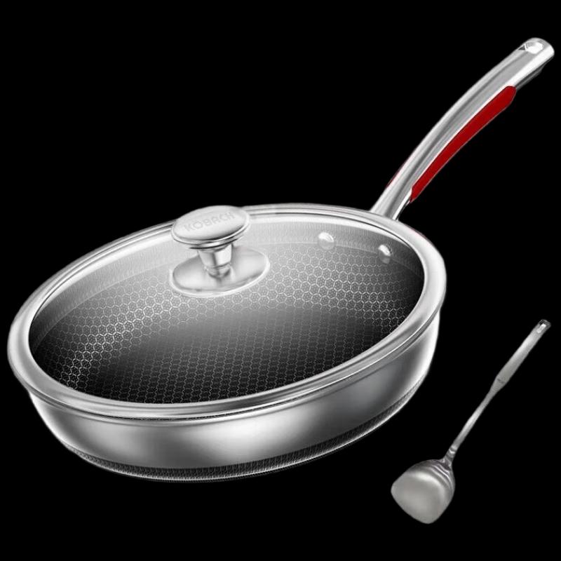 KOBACH KGY-J28A 316 Stainless Steel Non-stick Wok & Frying Pan Set