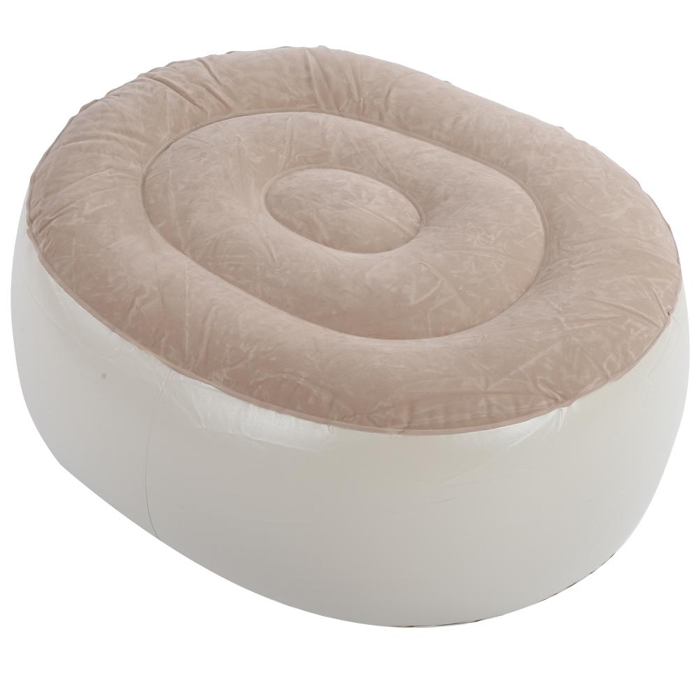 Portable PVC Inflatable Foot Stool Cusion Soft Air Chair for Indoor Outdoor Fitness Sports