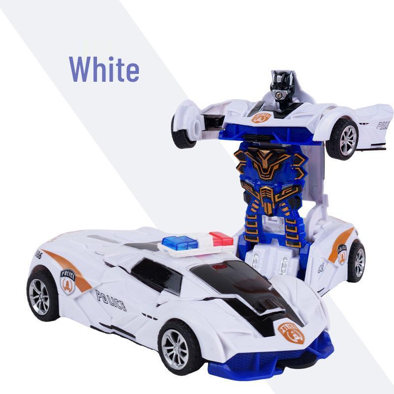 Inertial Deformation Toy Car with One-Key Transformation for Kids