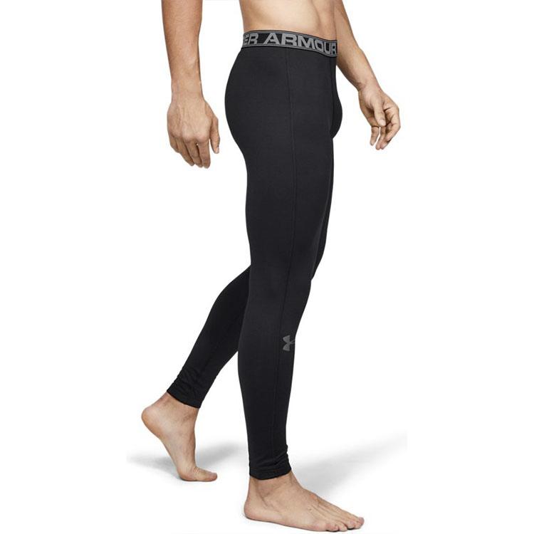 Under Armour Casual Training Sports Tight Fitness Long Pants Men bottoms Black 1282959-001
