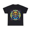 Unisex Adult T Shirt Neon Demon Samurai Warrior Graphic Tee Oni Mask Japanese
