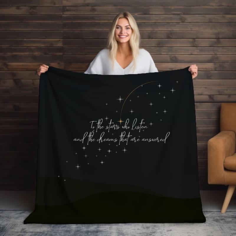 

Night Court stars in Velveteen snuggly bookish blanket to wrap Sarah J Maas fans 30x40in