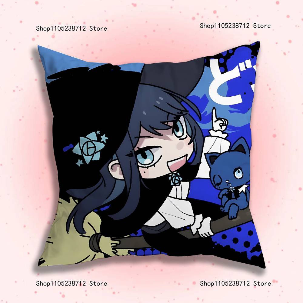 A-AdoS Anime Cute Pillow Case For Sofa Decor Car Office Room Printing Cushion Cover Decorations and Protector