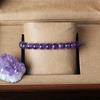 Geniune Amethyst Natural Crystal Bracelet for Women Pulsera Amethust Bracelet Made of Real Natural Stone Beads Body-Purifying