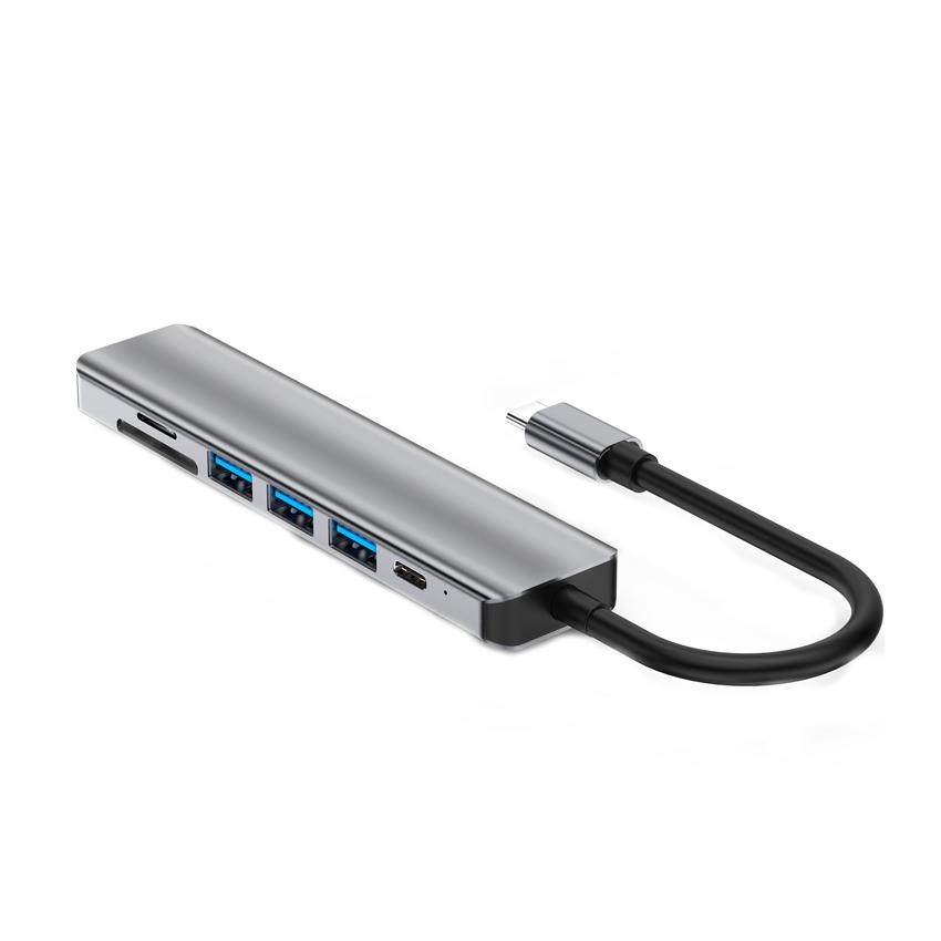 7-in-1 USB C Hub Docking Station Connecting to a Variety of USB Devices HDMI USB 3.0 Port Factory Price