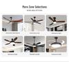 Integrated LED Ceiling Fan with Remote Control for Living Room, Classroom, or Study