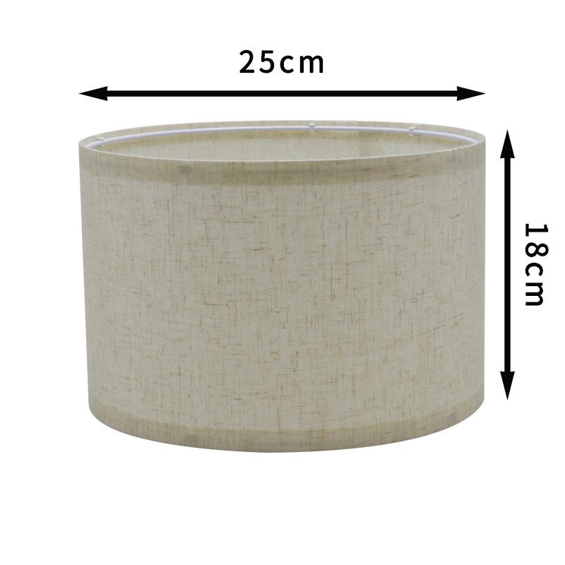 Avize, Duvar ve Masa Lambaları için Çıkarılabilir PVC Pamuklu-Keten Abajur