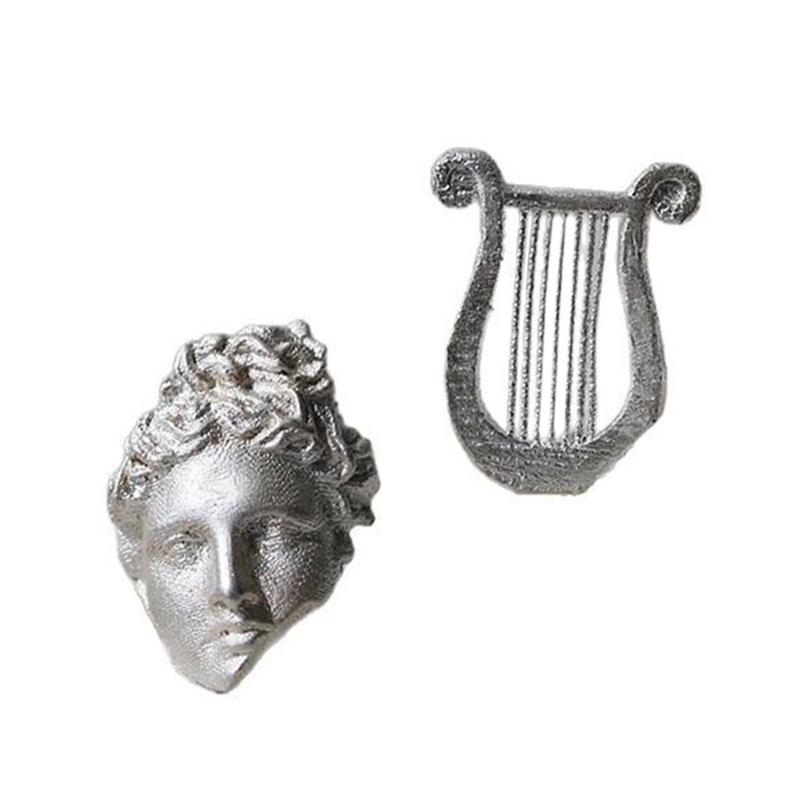 

Elegant Earrings Apollo Lyre Shape Earrings Asymmetrical Drop Earrings Suitable for Wedding Wear Party Accessories серебряный