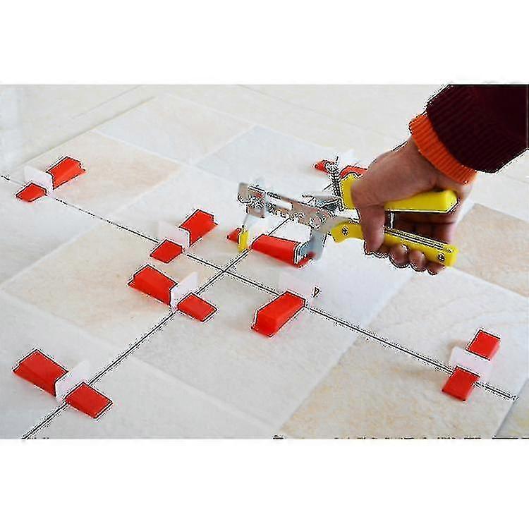 Tile Leveling System Gaskets - 100pcs Sizes 1mm (1mm, White)
