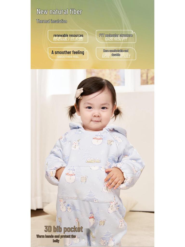 Andan Gesteppter Baby-Strampler: Baby- & Kleinkind-Jumpsuit für Herbst-/Winterausflüge.
