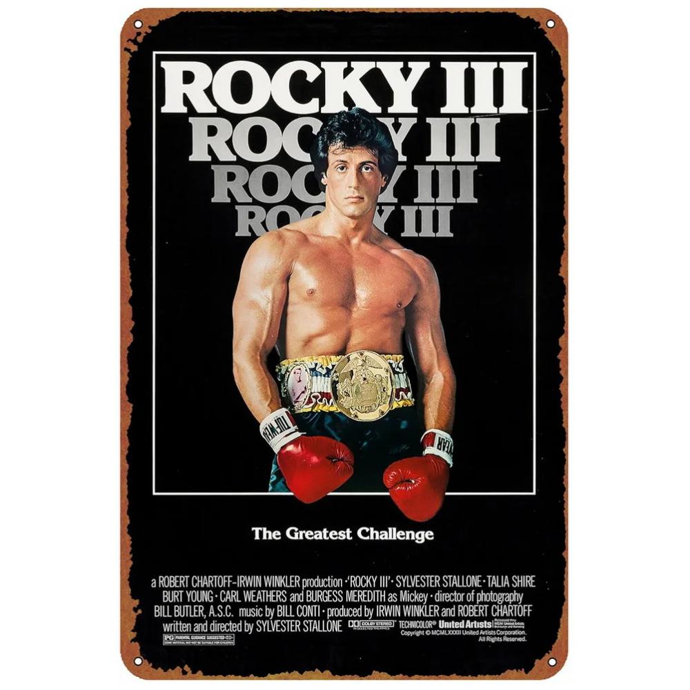 Classic Movie Metal Tin Signs Vintage Wall Art Urban Cowboys Dahmer Rocky Movie Posters for Home Cafe Bars Pubs Film Decoration
