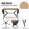 Tragbarer Outdoor-Beistelltisch, faltbar, wasserdicht, Wandern, Rucksacktouren, Tisch, Stoff, Metalltextur für bequemes Tragen