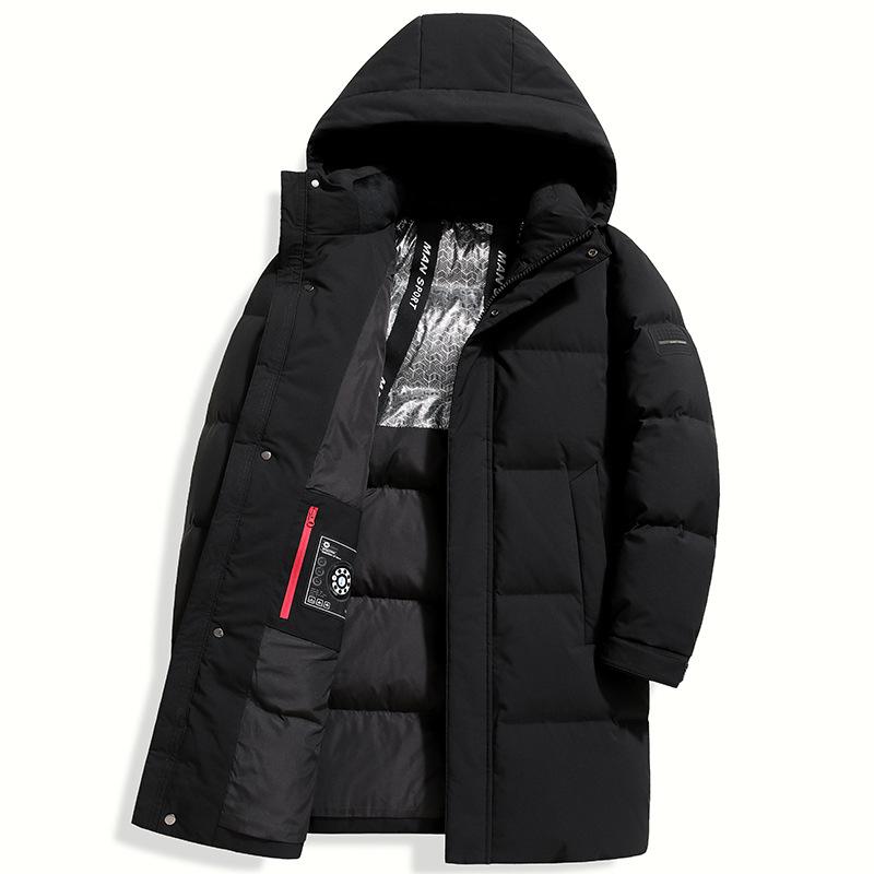 Couple Men and Women Same Style Alpine Down Jacket Winter New Style Removable Hood Thickened Simple Outdoor Trendy Down Jacket