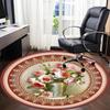 1pc Floral Decorative Chair Carpet for Office, Soft Comfortable Mat For Office, Living Room, Bedroom, Machine Washable Carpet Yy251112150