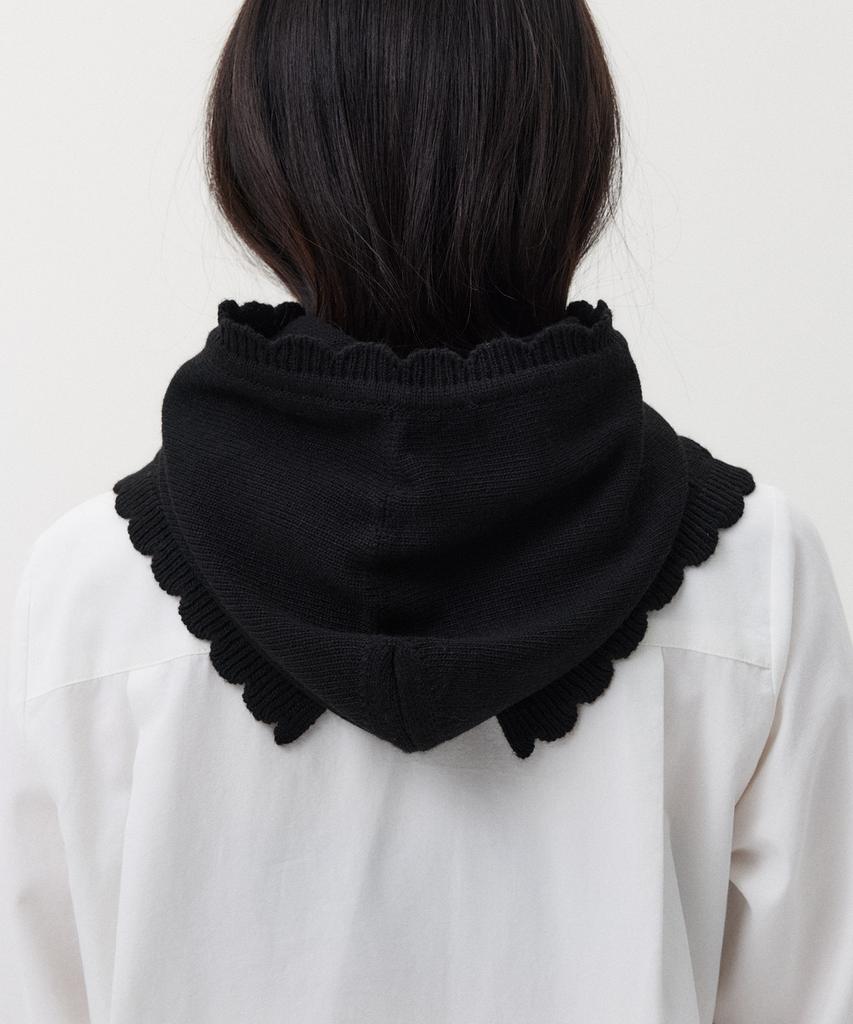 Ohesio Lace Knit Balaclava, Black