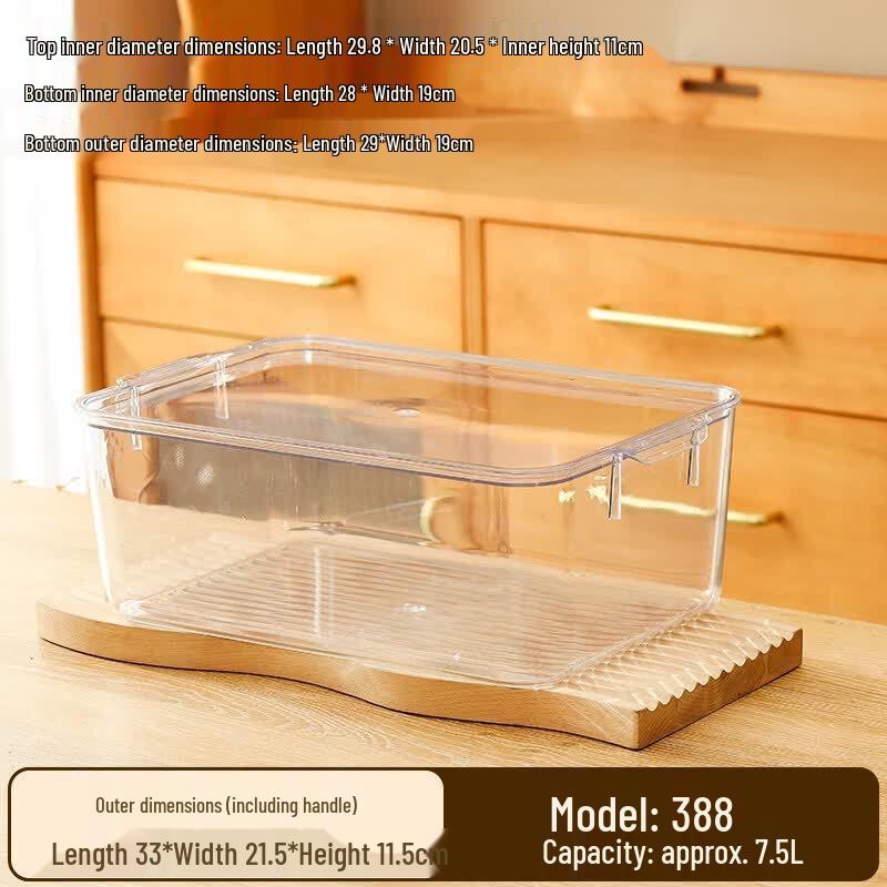 Food Grade Plastic Refrigerator Storage Container with Lid