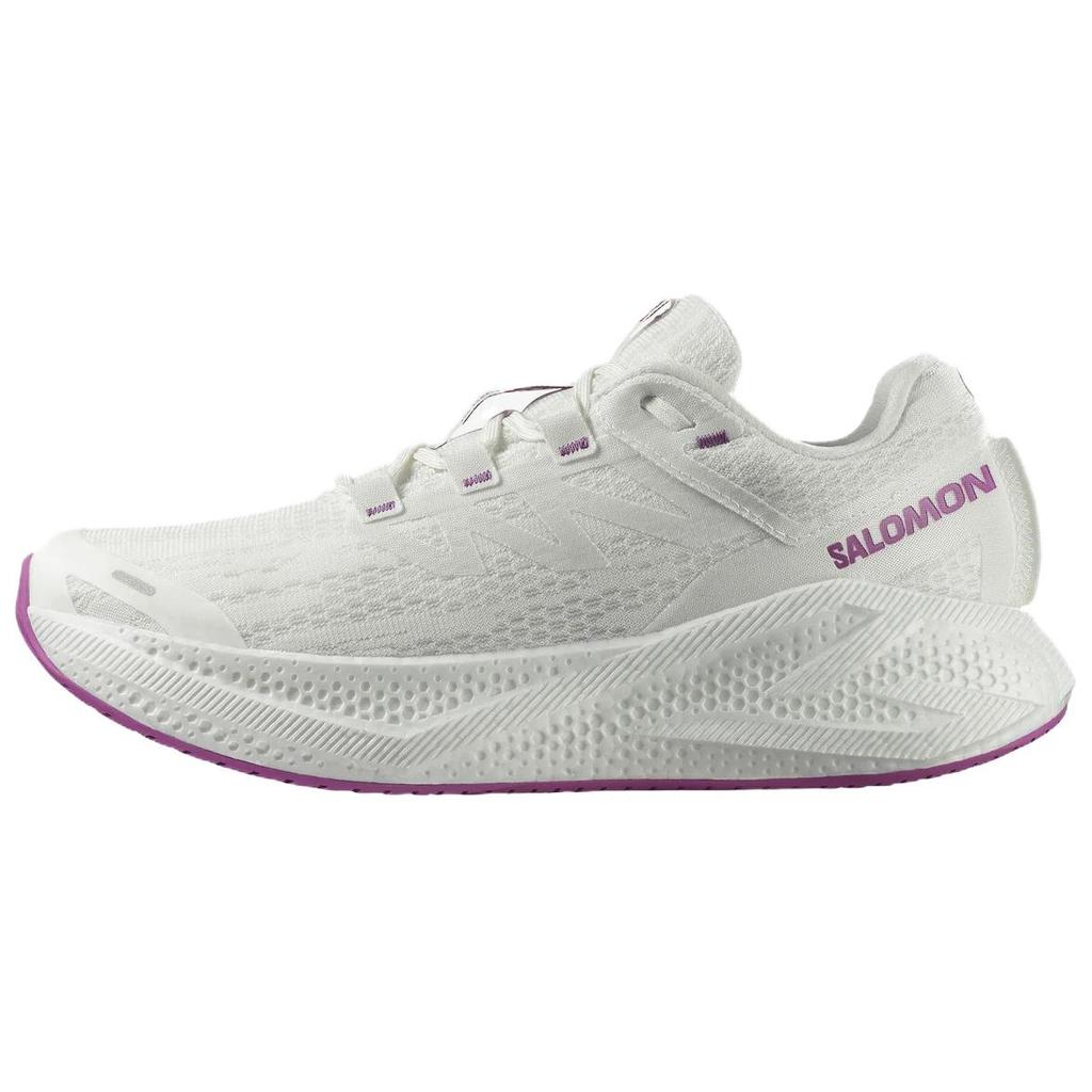 SALOMON Aero Glide 3 Comfortable Versatile Breathable Low-Top Running Shoes Men Running Shoes White Purple 477565